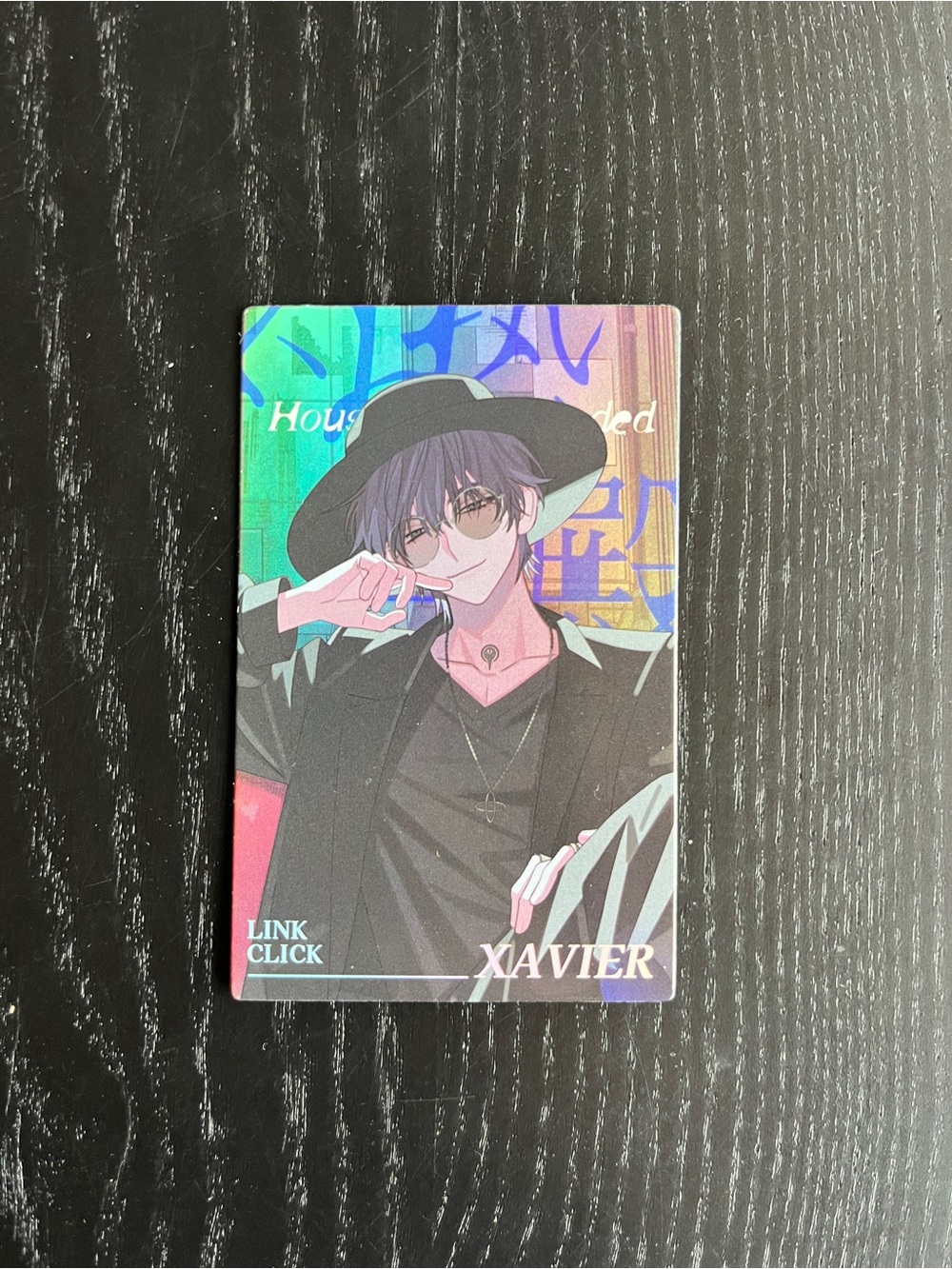 Link Click Xavier Holographic Anime Trading Card